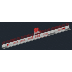 TA222/3 - Pit wall (Basic) 3pcs.